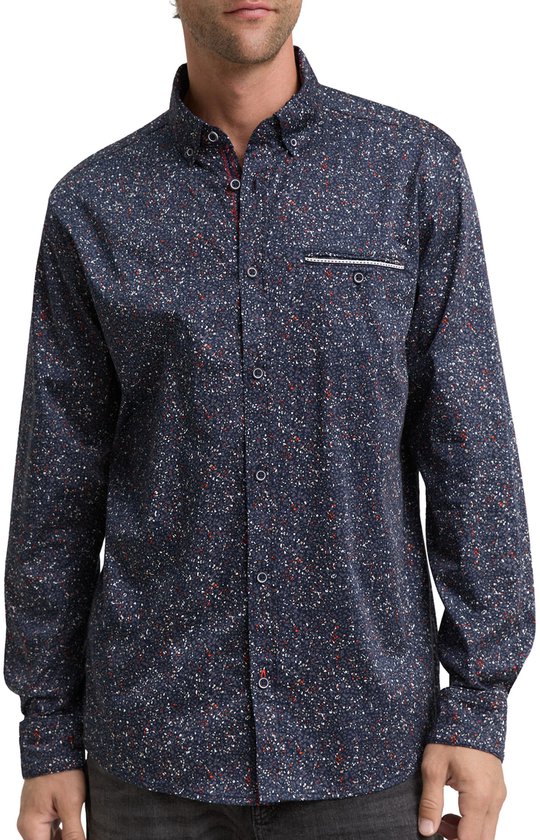 Tom Tailor Chemise manches longues Homme XXL Blauw