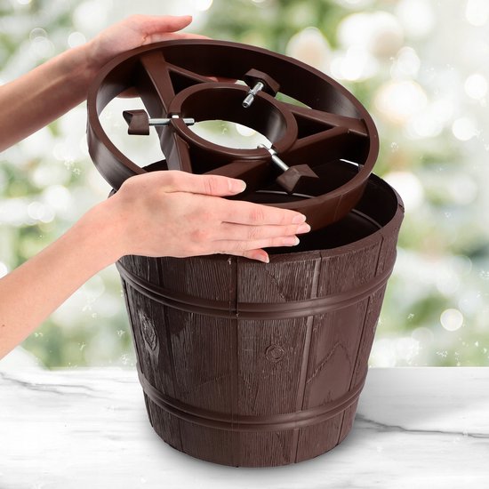 KADAX Kerstboom Standaard Kunststof - Voor Bomen Tot 280 Cm, Bruin Of Groen