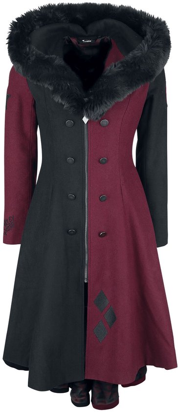 Batman Harley Quinn Winterjas rood-zwart M Polyester -