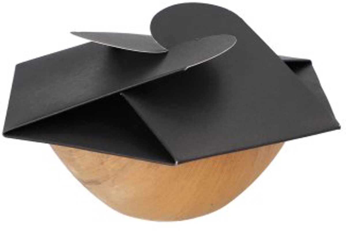 Image of 25 Schalen, Palmblad rond 300 ml Ø 15 cm · 5,5 cm mit separatem Flower-Lid
