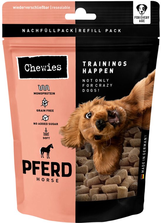 Chewies Trainingshapjes Hondensnacks Paard - 6 x 175 gr - Voordeelverpakking