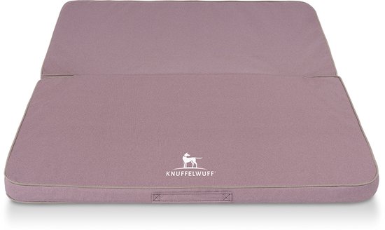 Opvouwbare reismat orthopedisch Tacoma van velours met handgeweven uiterlijk 140 x 120 cm roze