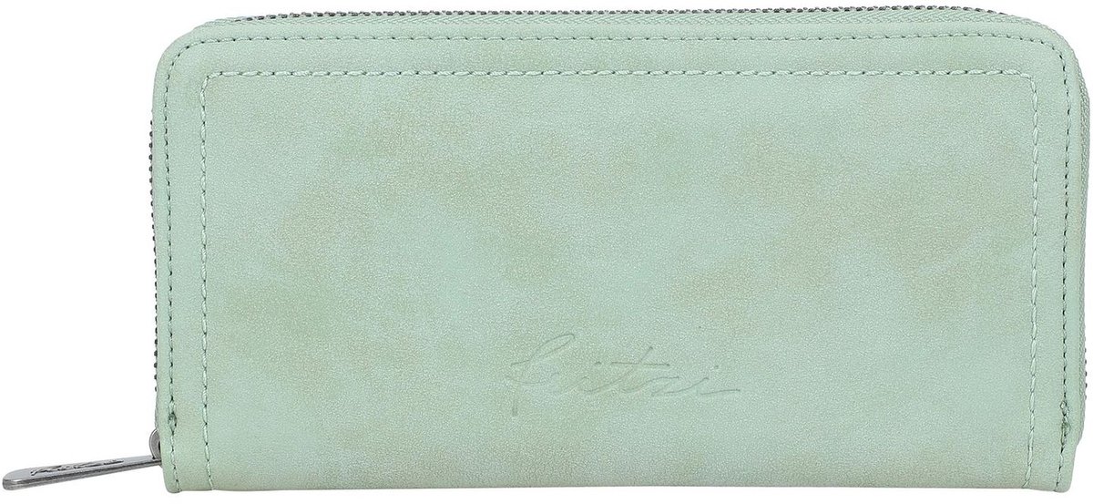 Fritzi aus Preußen portemonnee Nicky Vintage Wallet Lime Lichtgroen