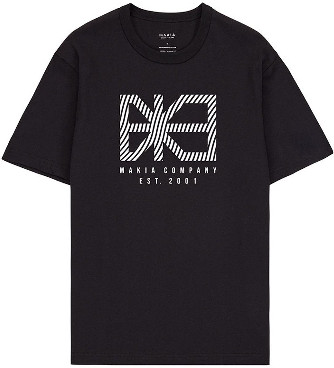 Makia Flag T-shirt Met Korte Mouwen Zwart M Man