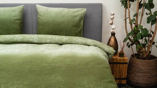 Kayori Gassho Dekbedovertrek - Eenpersoons - 140x200/220 cm - Moss van Kayori — afbeelding 2