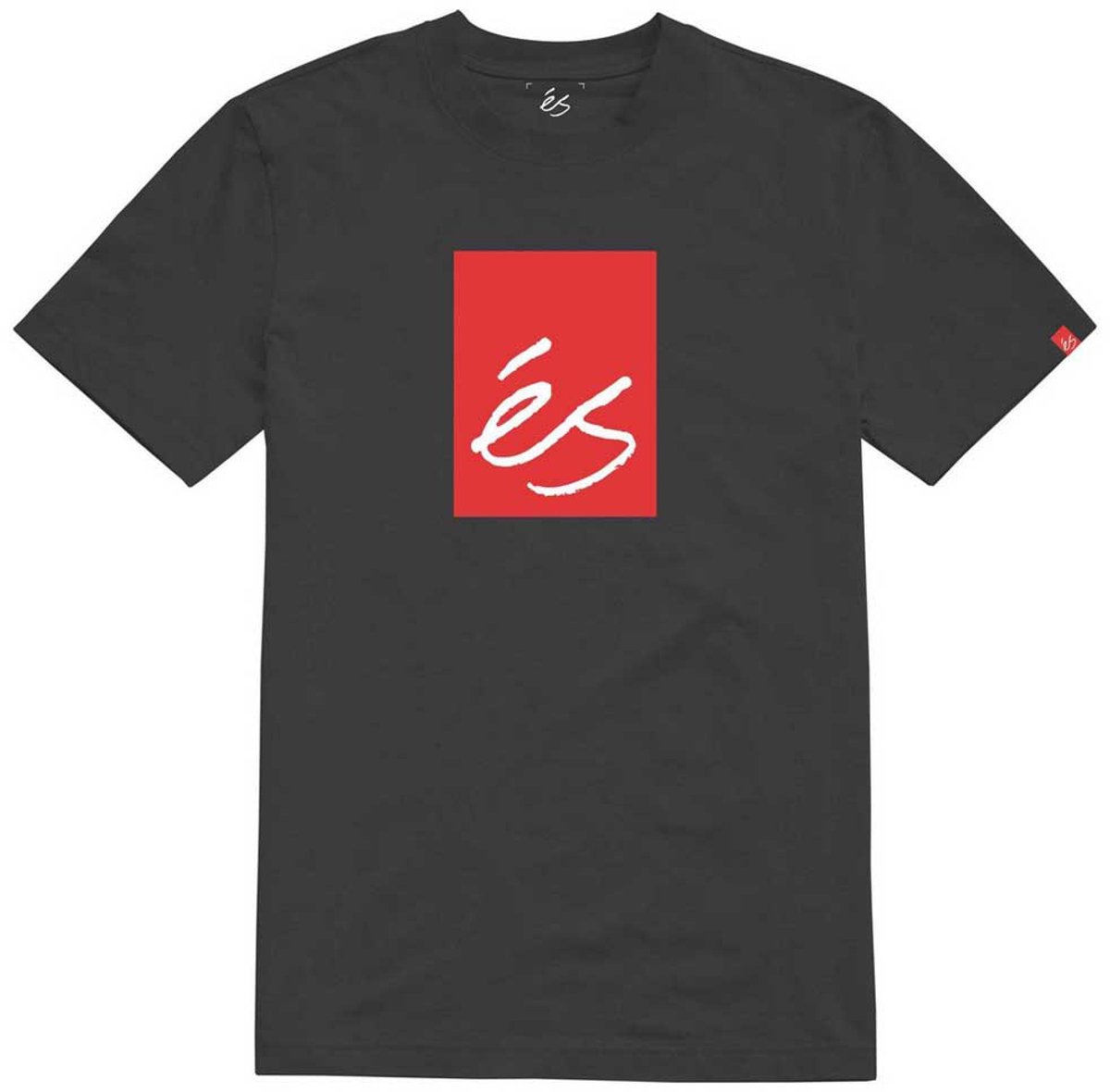 Es Main Block T-shirt Met Korte Mouwen Zwart S Man