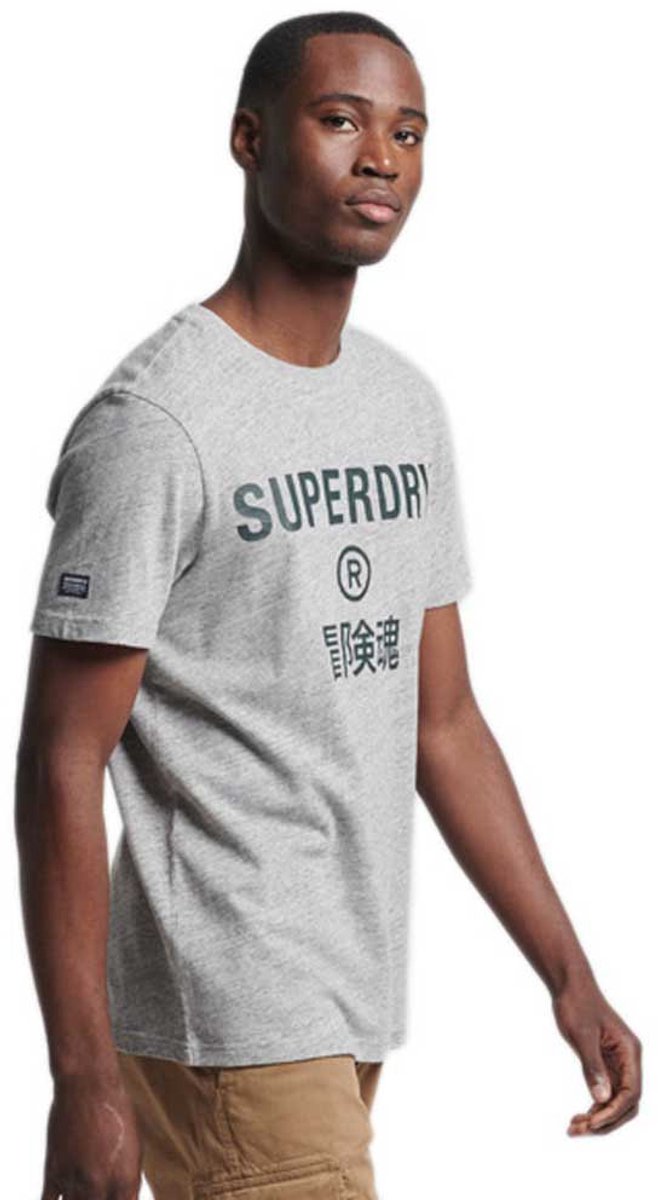 Superdry Vintage Corp Logo Marl T-shirt S Man Grijs