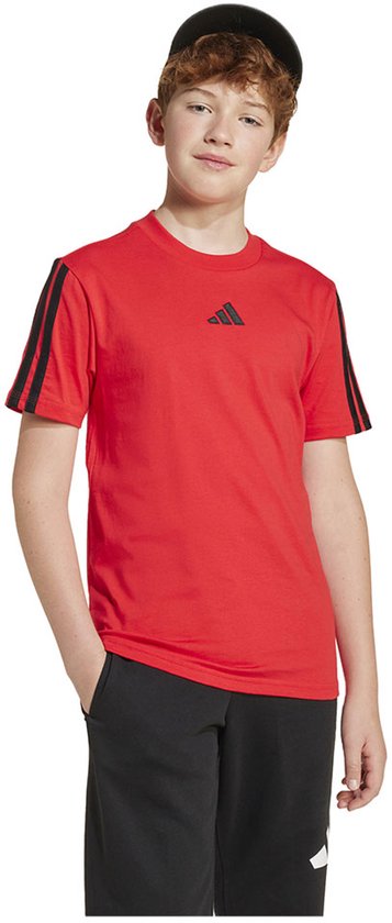 Adidas Essentials T-shirt Met Korte Mouwen Rood 15-16 Years Jongens,Meisjes