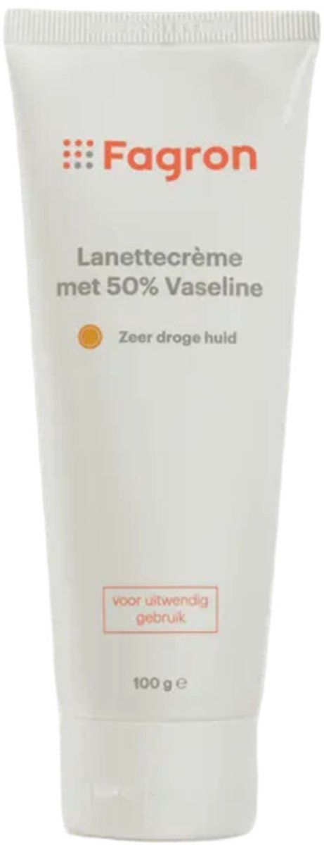 Fagron Lanettecreme 50% Vaseline - 2 x 100 gr - Voordeelverpakking