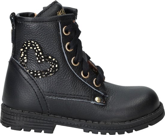 Bottes à lacets IK-KE - Filles - Zwart - Pointure : 30
