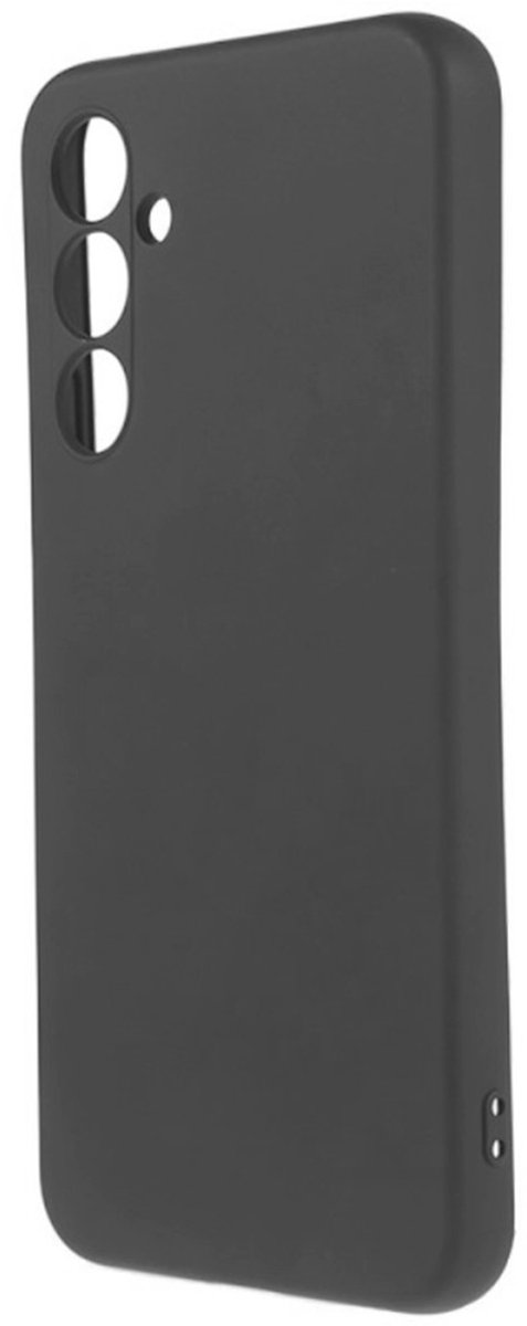 Jaym, Hoesje Geschikt voor Samsung Galaxy S23 FE Premium Siliconen Microvezel, Zwart
