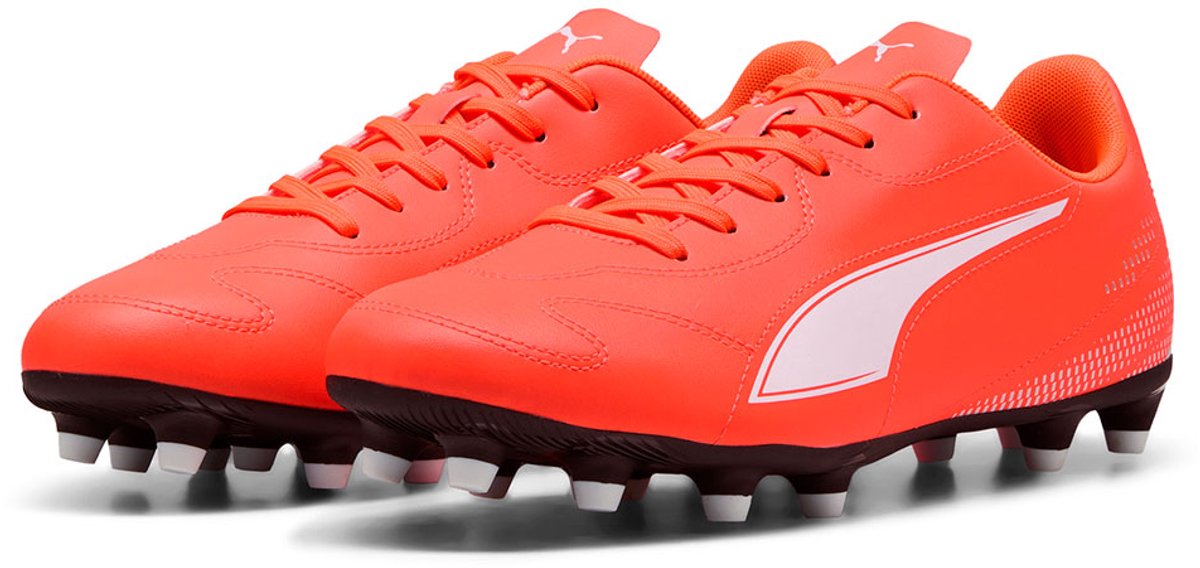 Puma Vitoria Ii Fg/ag Voetbalschoenen Rood,Oranje EU 40 1/2
