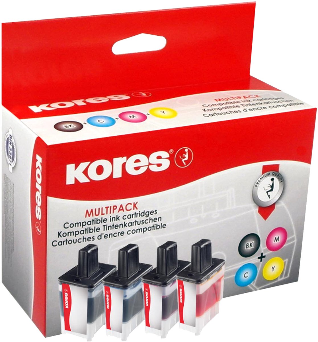 Kores X254KIT XL inktcartridge multipack - vervangt Brother LC-3213