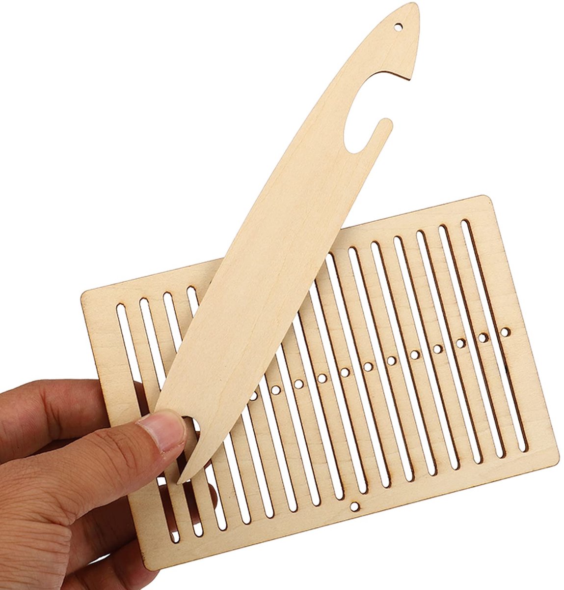 2 Pcs Weefgetouw Kit - Houten Gereedschap - Duurzaam, Glanzend