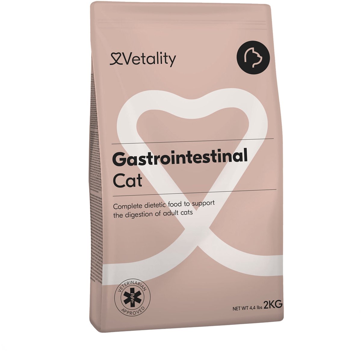 Vetality Vetality Kattenvoer - 2 kg - Dieetvoeding Kat - Ter Ondersteuning bij Maag- en Darmproblemen - Voor Volwassen Katten