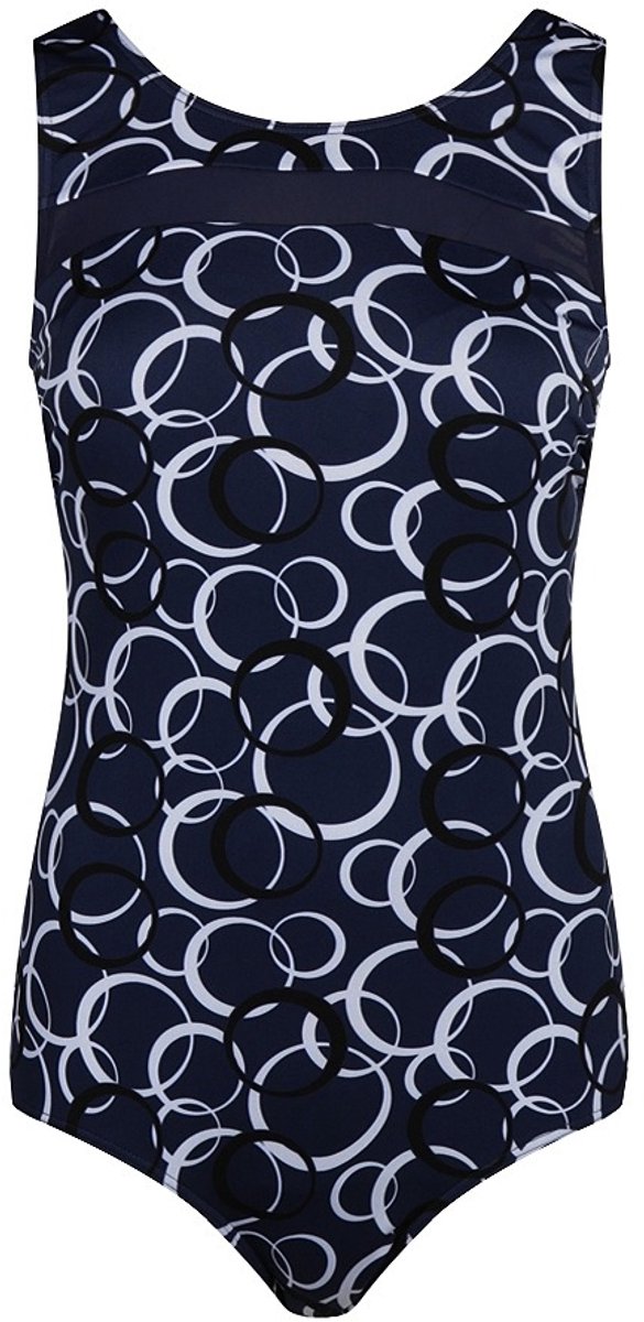 Mila Chloorbestendig Badpak Cirkels X51280-23CHL navy navy-38