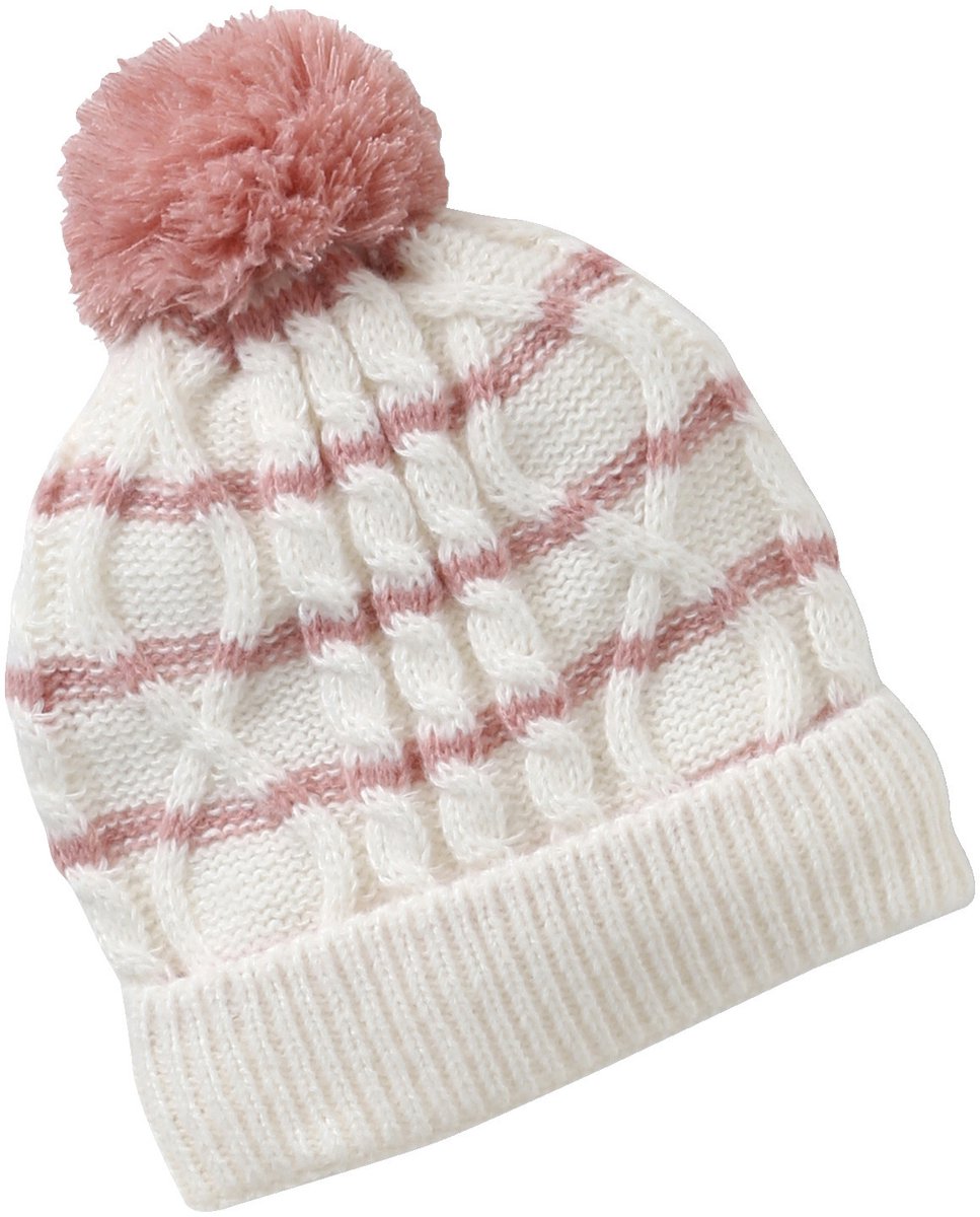 Vertbaudet Gevlochten set voor meisjes muts + snood + wanten/handschoenen
