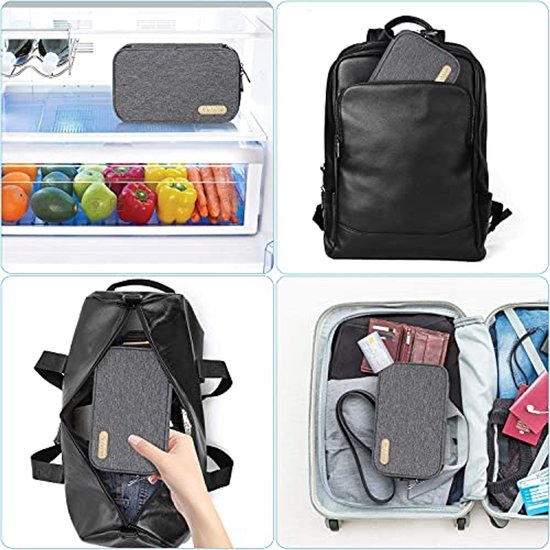 Insuline tas voor diabetici - Medische reistas met compartimenten voor accessoires