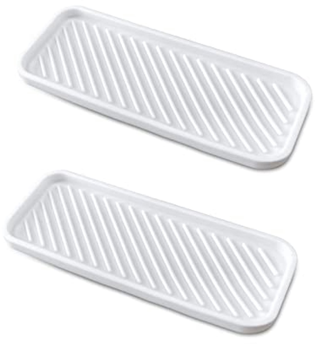 Dikke siliconen sponshouder 2-pack - Keuken zeepbak en gootsteen organizer