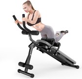 Opvouwbare buikspierapparaten - Fitnessapparaat Max. belasting 150 kg - 5 Minute Shaper - Fitnessapparatuur voor thuis - Zwart en grijs