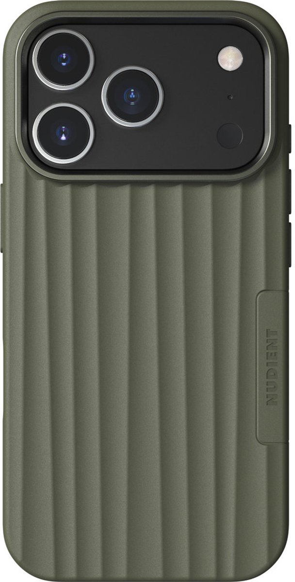 Nudient Bold MagSafe Case geschikt voor Apple iPhone 17 Pro Olive - Groen
