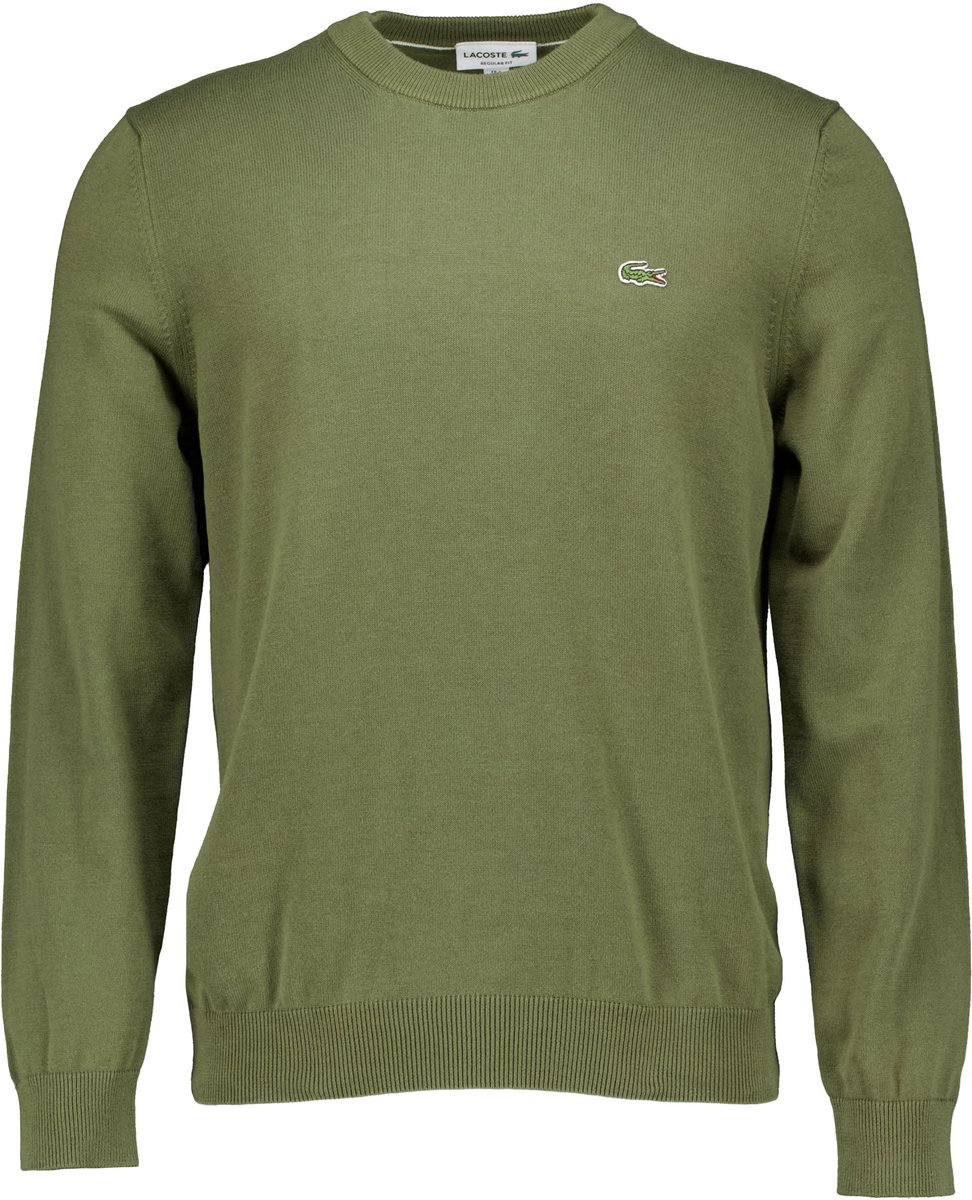 Lacoste Sweater Crewneck – Heren Pullovers Groen