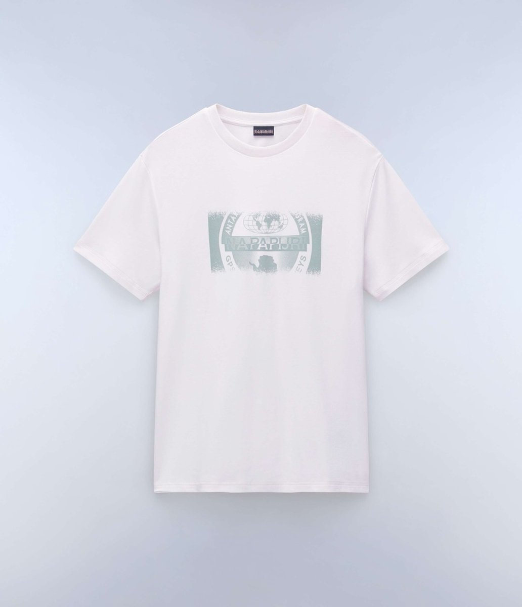 Napapijri Graphic Tee Short Sleeve T-Shirts Wit
