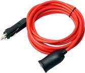 ProRide Sigarettenaansteker Verlengkabel 10A 12-24V - 3.6m - Rood