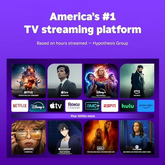 Roku Ultra 2024 - Ultieme streaming-speler - 4K-streamingapparaat voor tv met HDR10+, Dolby Vision & Atmos - Bluetooth en Wi-Fi 6 - Oplaadbare spraakafstandsbediening Pro met verlichte knoppen — afbeelding 5
