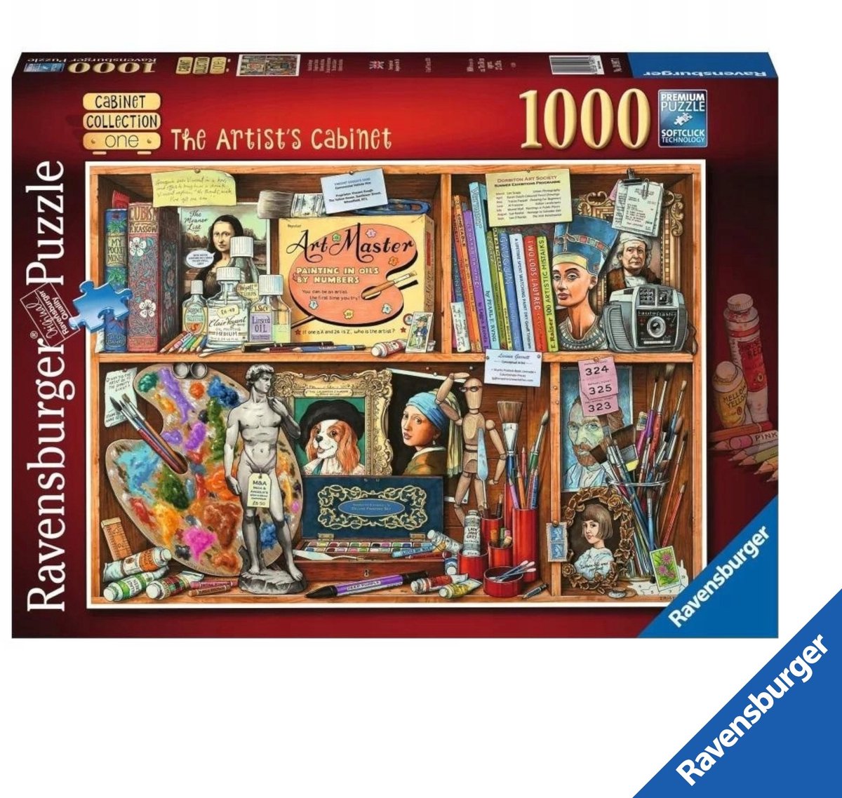 Ravensburger Premium Puzzel 1000 Stuk - De Kunstenaarskast