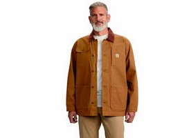 Carhartt Duck Loose Fit Chore Jas Bruin M Man