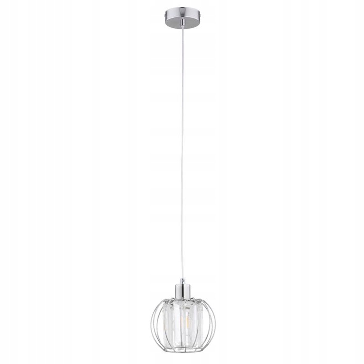 ALFA Kristal Hanglamp Zilver E27 - Stijlvolle Verlichting