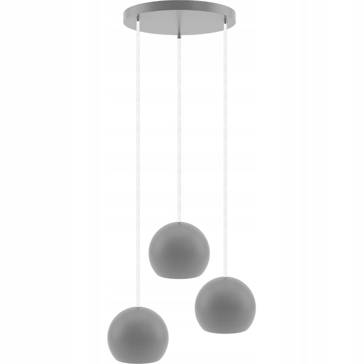 Hellux Balli Hanglamp Grijs Hout 3x GU10 - Modern
