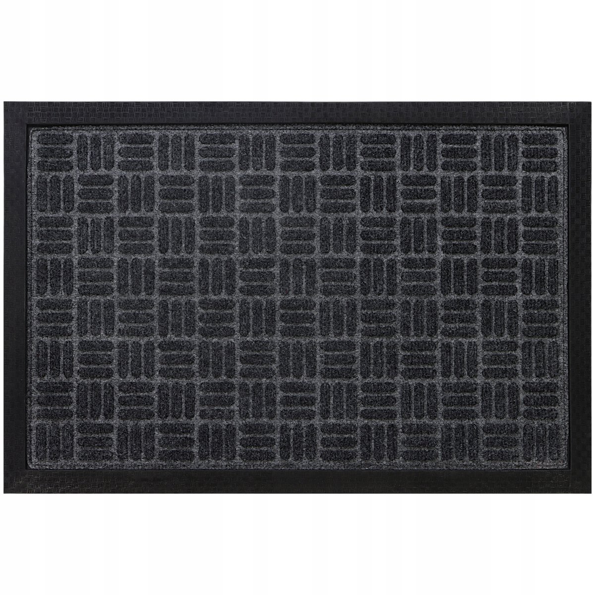 Grijze 40x60cm Deurmat - Rubber & Polypropyleen - Binnen & Buiten