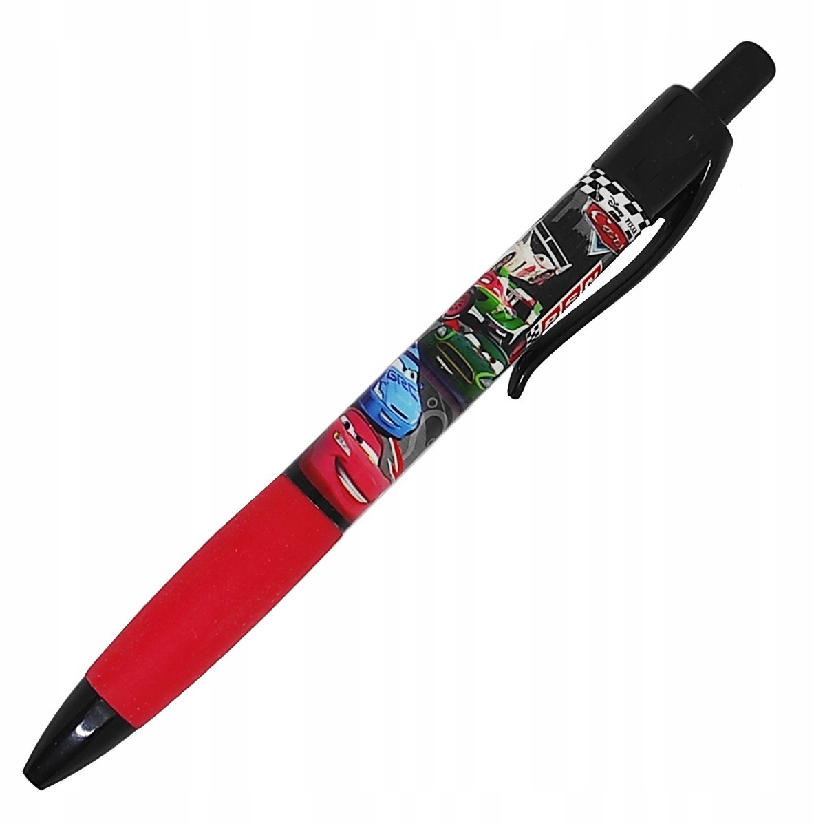 Derform Automatic Pen Cars - Blauwe inkt, Rode Grip