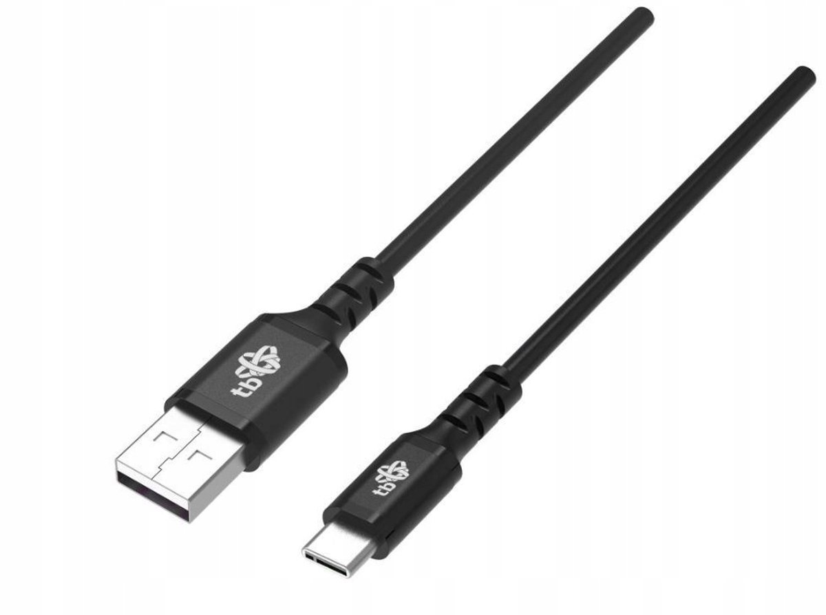 TB USB-C Kabel 1,5m Siliconen Zwart - Snel Laden & Anti-Klit