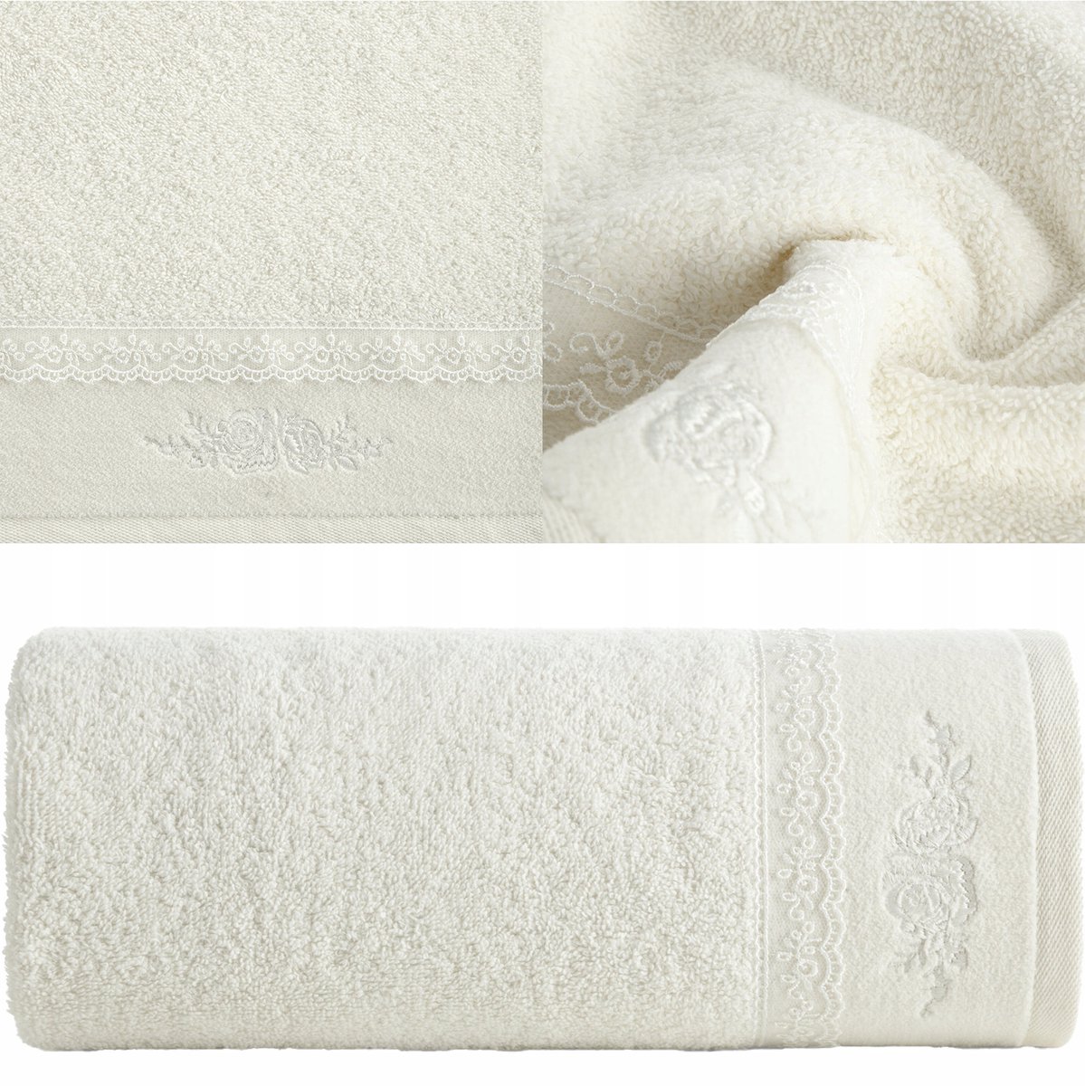 Zachte Katoenen Handdoek 30x50cm Crème - Perfect als Huwelijkscadeau