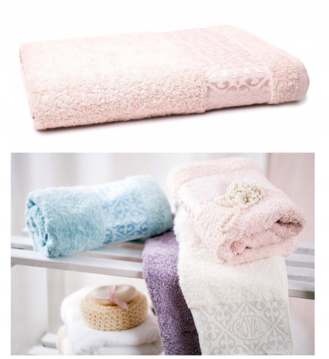 Zachte Roze Badhanddoek Frotte 70x140cm 500g/m²