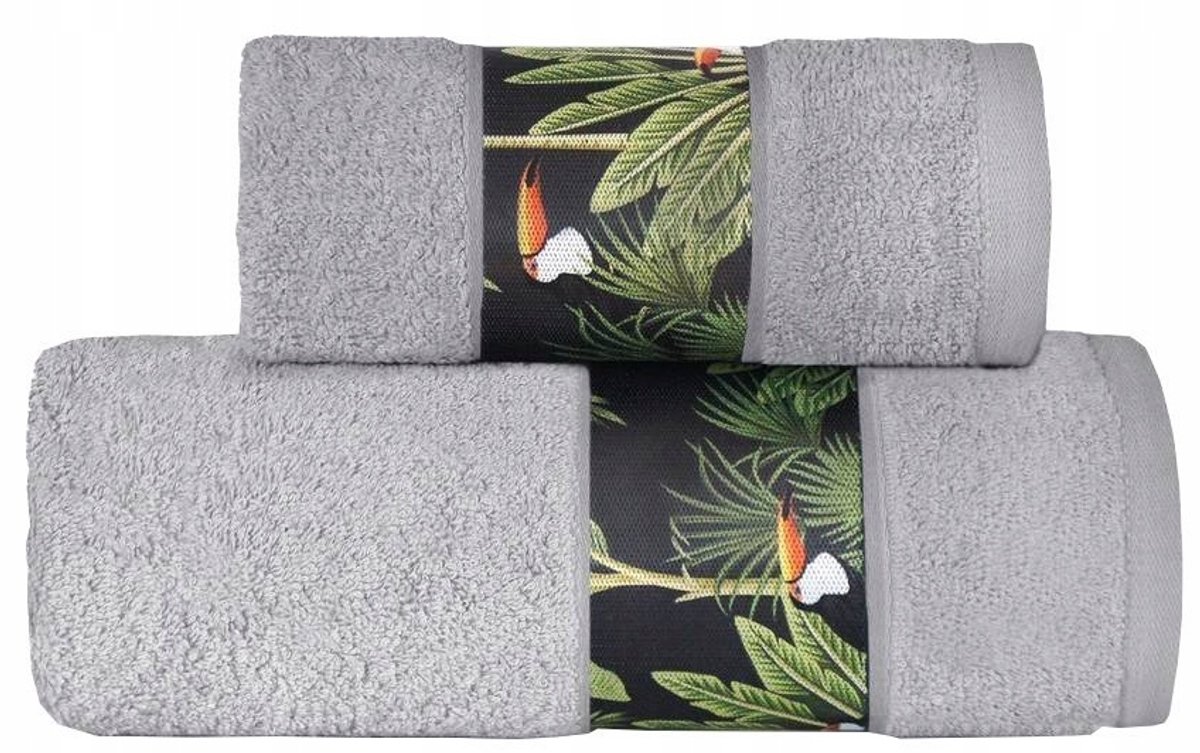 Greno Tukan Badhanddoek 70x130cm - 3D Tropisch Design