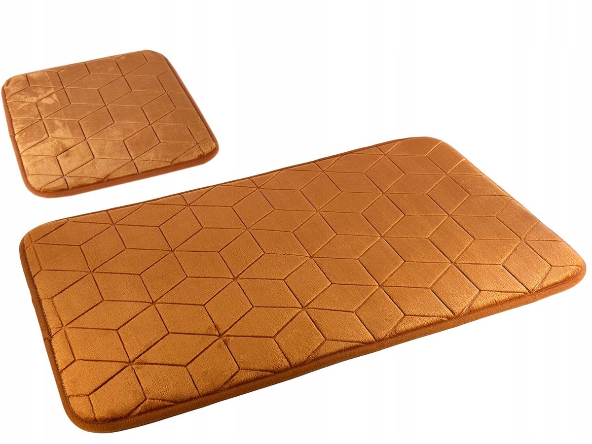 Sumba Badmattenset Lichtbruin Antislip 2 stuks