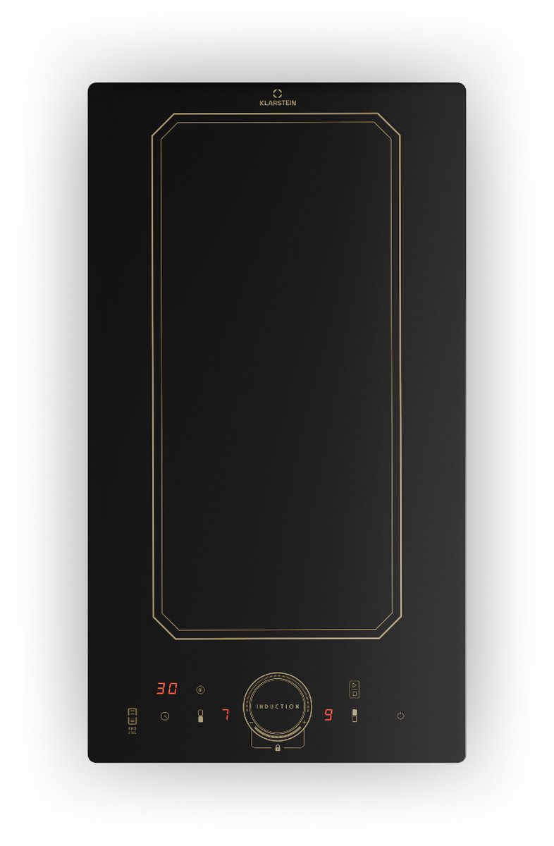 Klarstein Victoria Domino Inductiekookplaat - Flexzone Technologie - Zelfvoorzienend - Inbouwkookplaat - 29 Cm - 2 Zones - 3500 Watt - Booster - Temperatuuropslag - Timer - Glaskeramiek - Energiezuinig - VarioHeating - Flexibel - Zwart