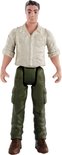 Figuur van een man in een lichtbruin shirt en groene broek.