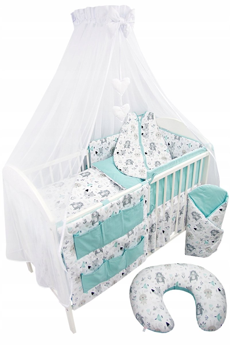 Image of 12-delige babybeddengoedset met hemel, hoes, en meer