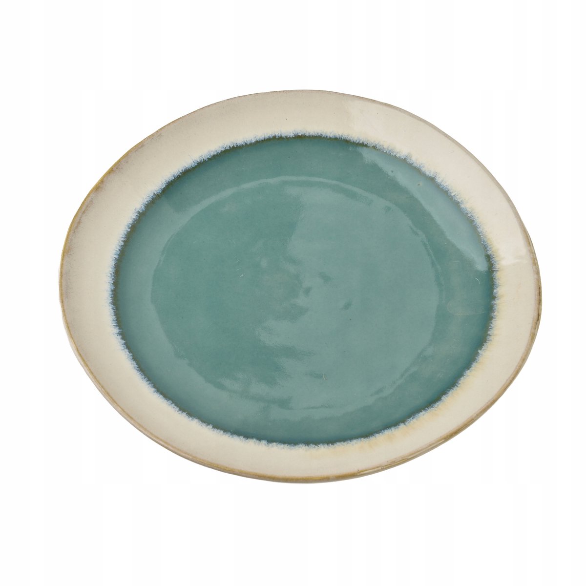 BASIC NATURE Turkooizen Keramiek Dessertbord 22,5cm