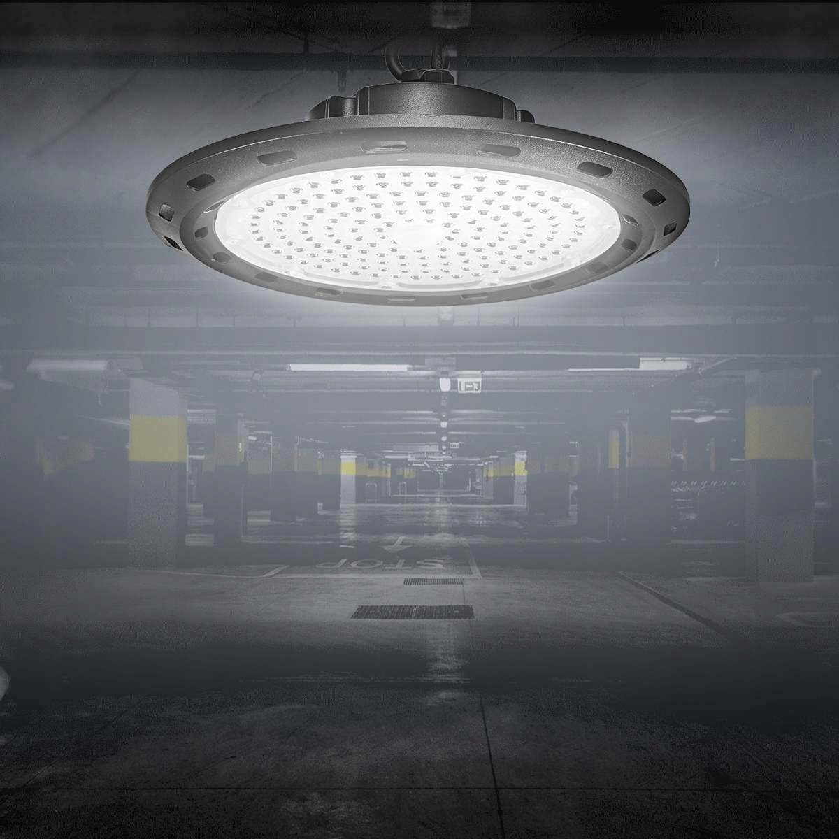 2x LED High Bay UFO Lamp 150W IP65 Neutraal Wit 22500lm
