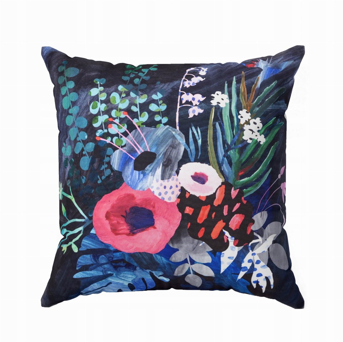 Decoratieve Kussenhoes 45x45cm - Bloemenprint