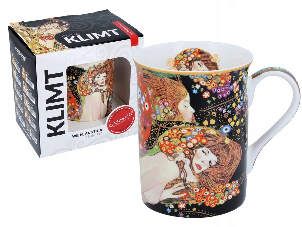 Gustav Klimt Klassieke Mok - Waternimfen, 350ml