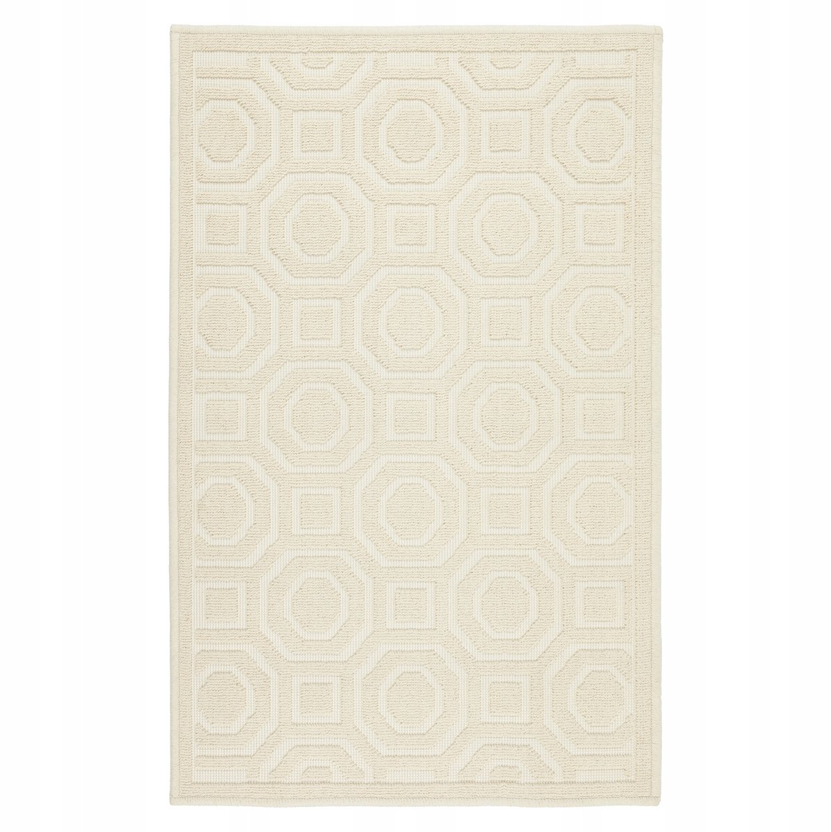 Beige Antislip Katoenen Badmat 60x90cm - Zacht & Duurzaam