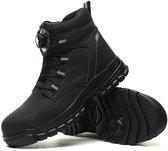 Werkschoenen - Safety Shoes - Veiligheidsschoenen - Sneakers - Hoog - Stalen Neus - Waterdicht - Zwart - Heren