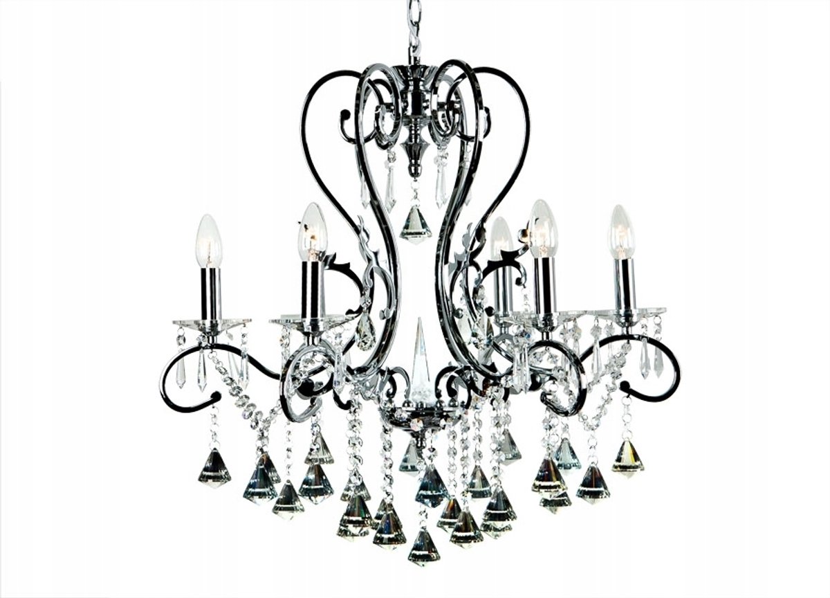 Ampiro 4765/6 Klassieke Kristallen Plafondlamp met 6xE14 Fittingen